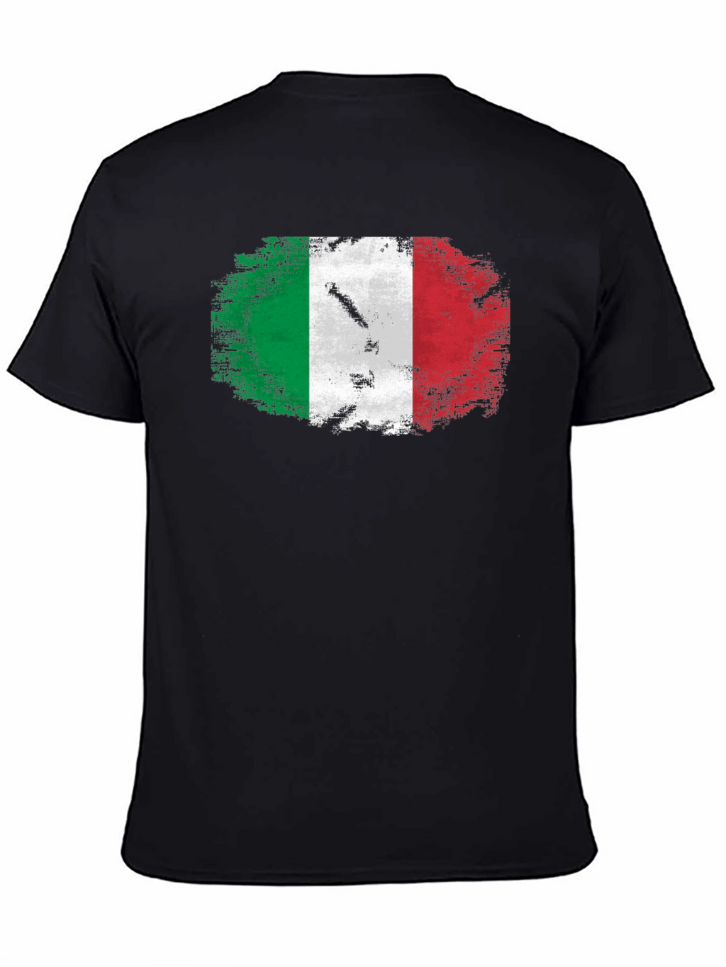 Italian Flag Grunge Style Graphic T-Shirt