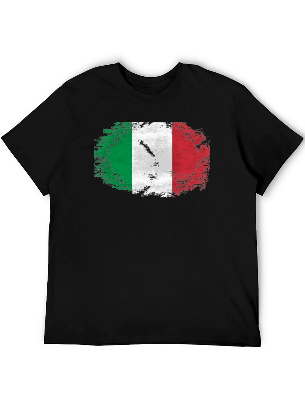 Italian Flag Grunge Style Graphic T-Shirt