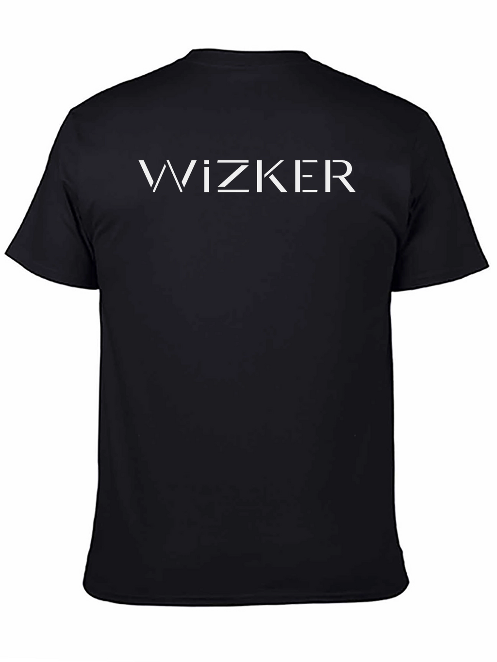 Wizker Black Crew Neck T-Shirt