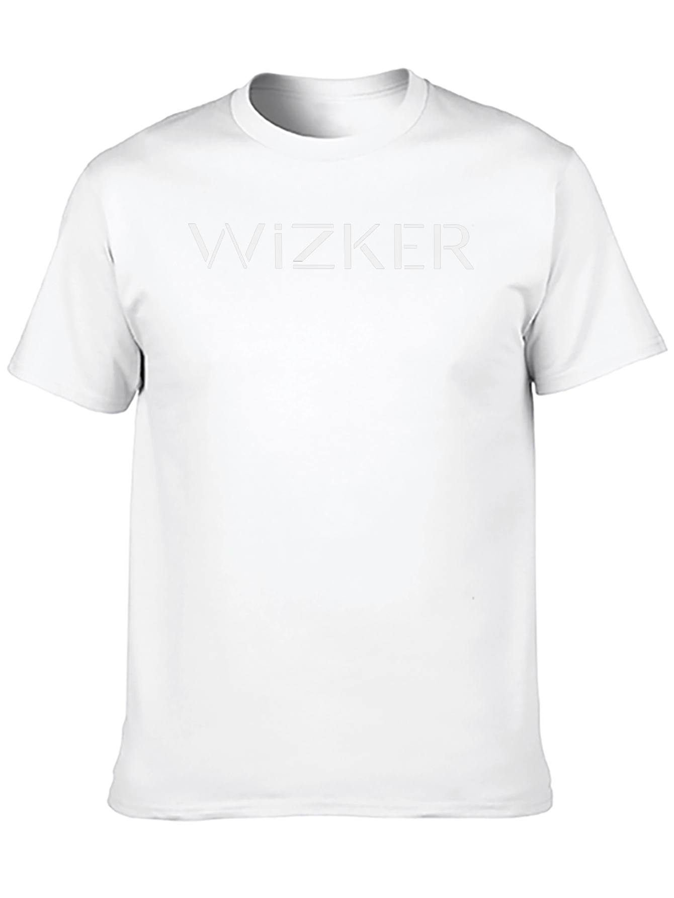 Wizker Black Crew Neck T-Shirt