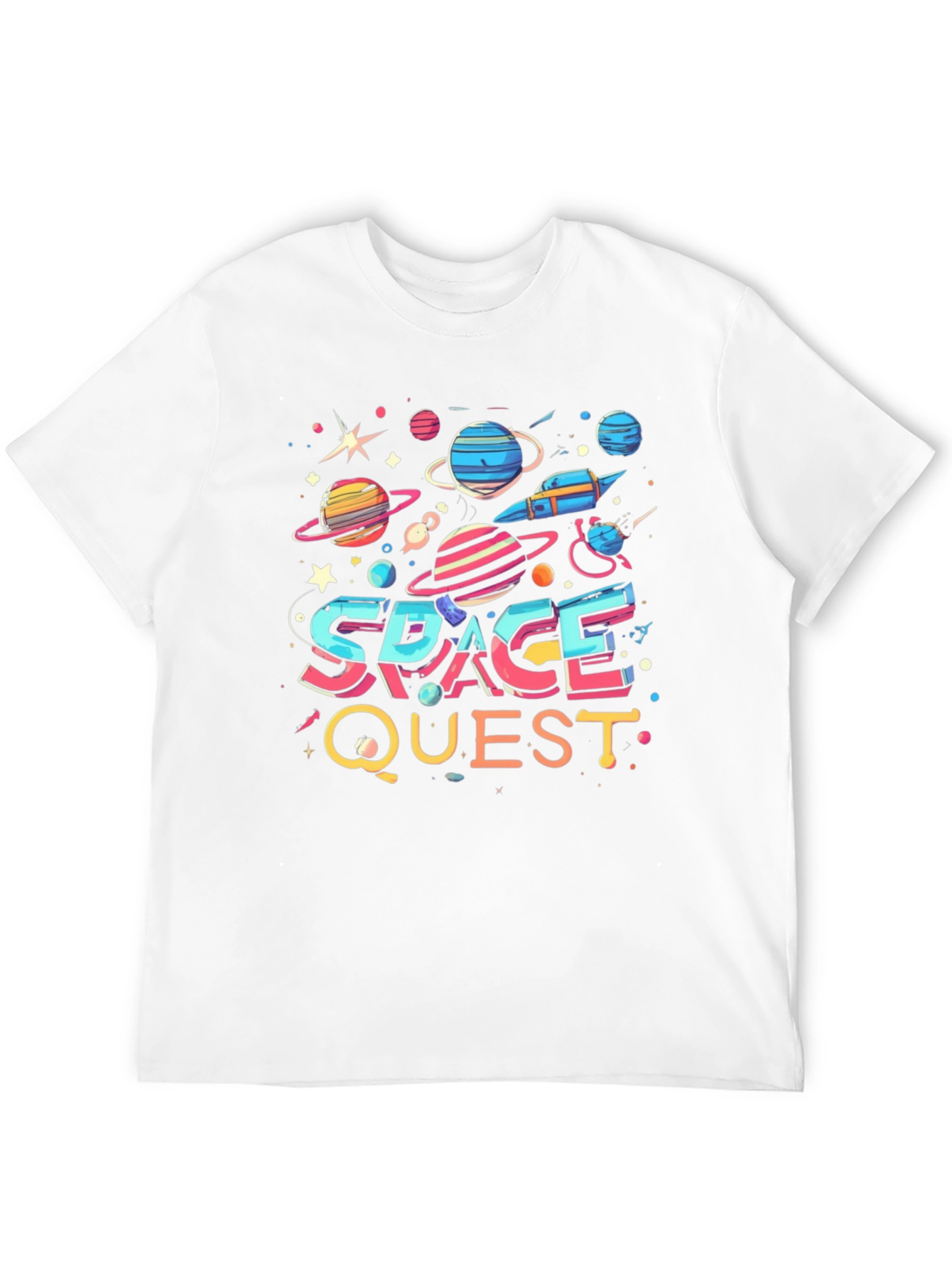 Space Quest Graphic T-Shirt - Bold Universe Design