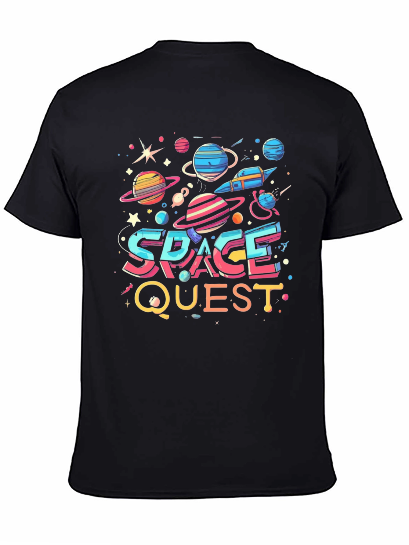 Space Quest Graphic T-Shirt - Bold Universe Design
