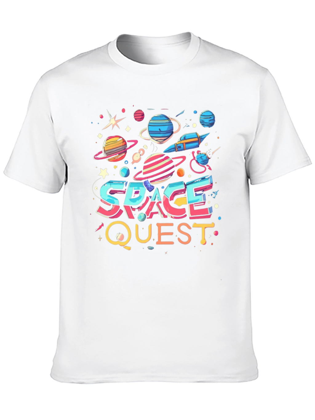 Space Quest Graphic T-Shirt - Bold Universe Design