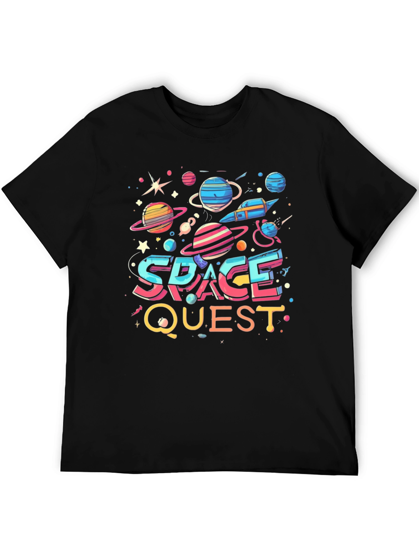 Space Quest Graphic T-Shirt - Bold Universe Design