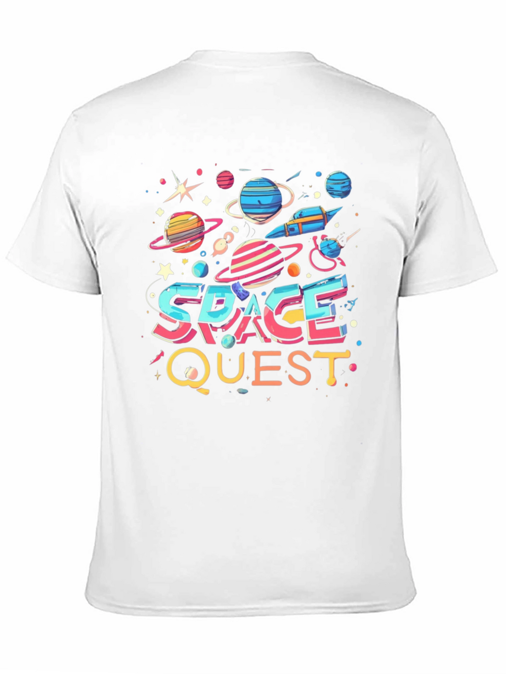 Space Quest Graphic T-Shirt - Bold Universe Design