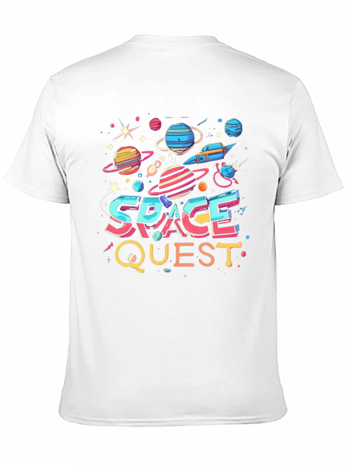 Space Quest Graphic T-Shirt - Bold Universe Design