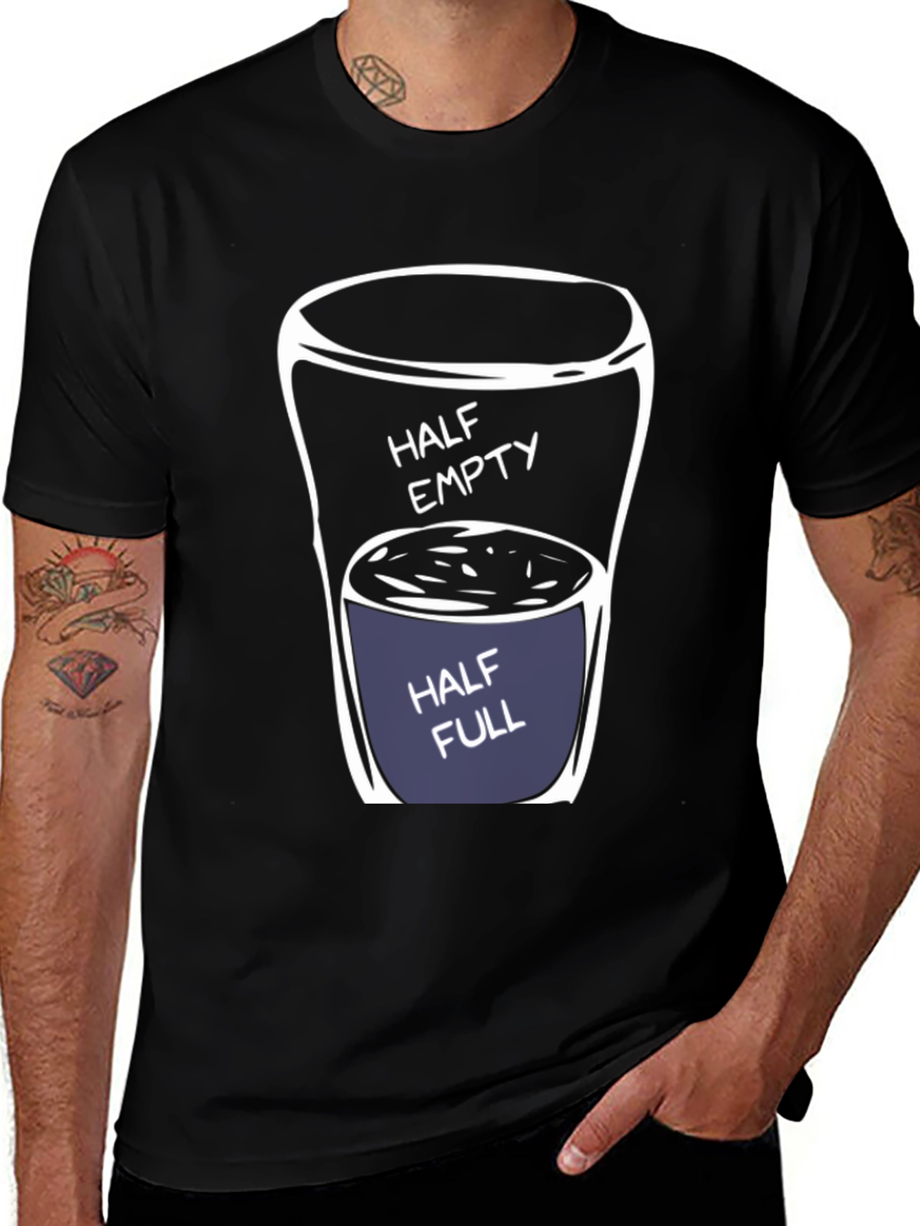 Half Empty/Full Graphic Tee