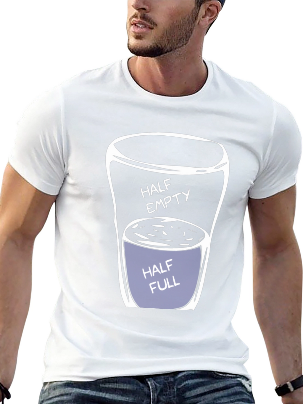 Half Empty/Full Graphic Tee