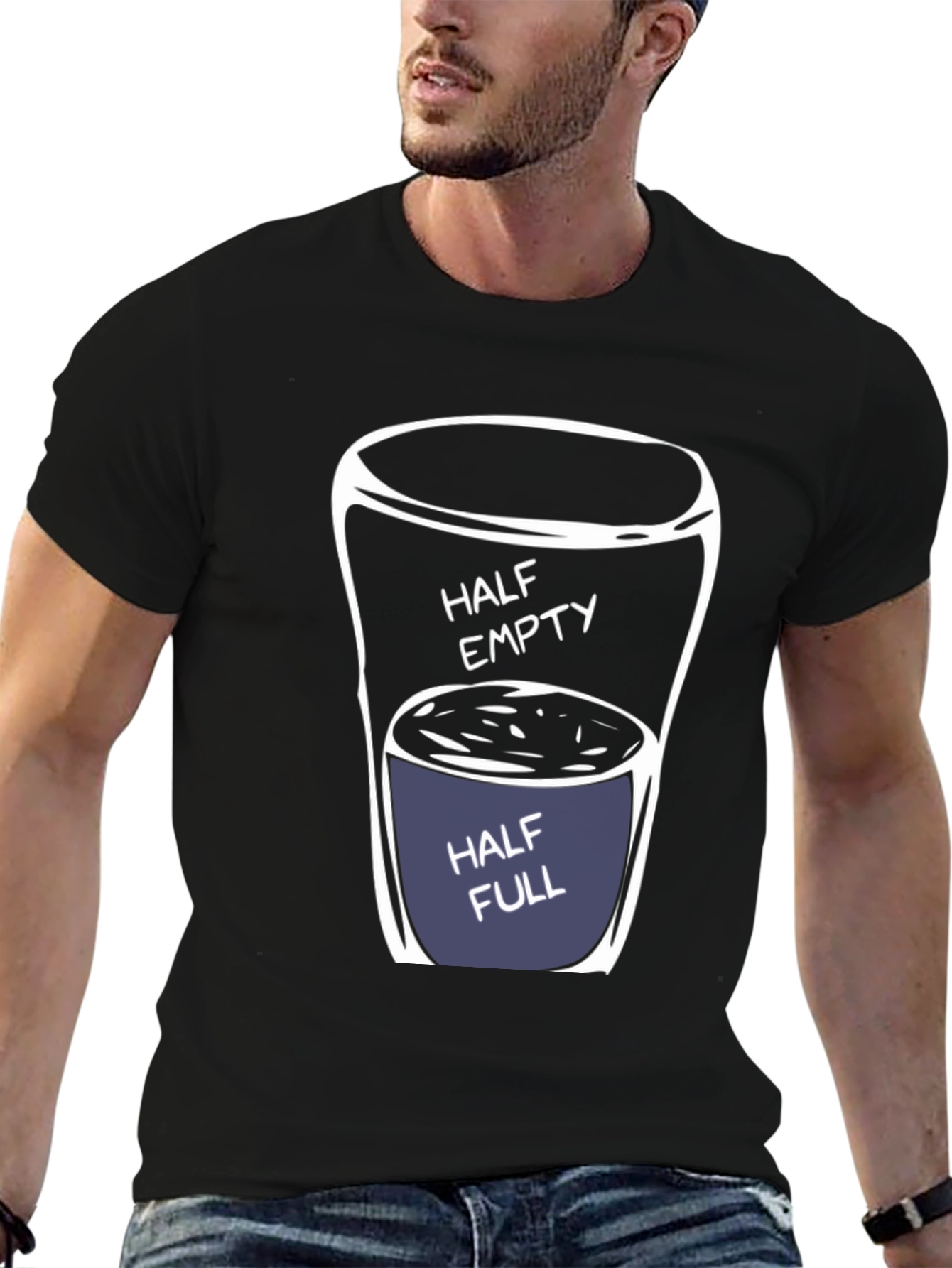 Half Empty/Full Graphic Tee