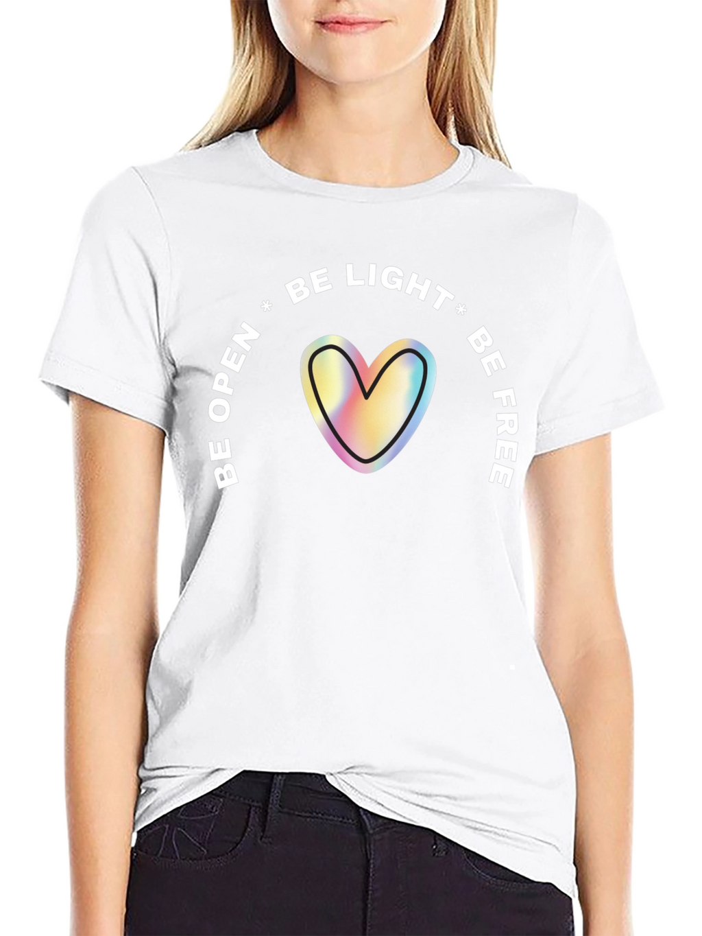 Be Light Heart Graphic Tee - Unisex