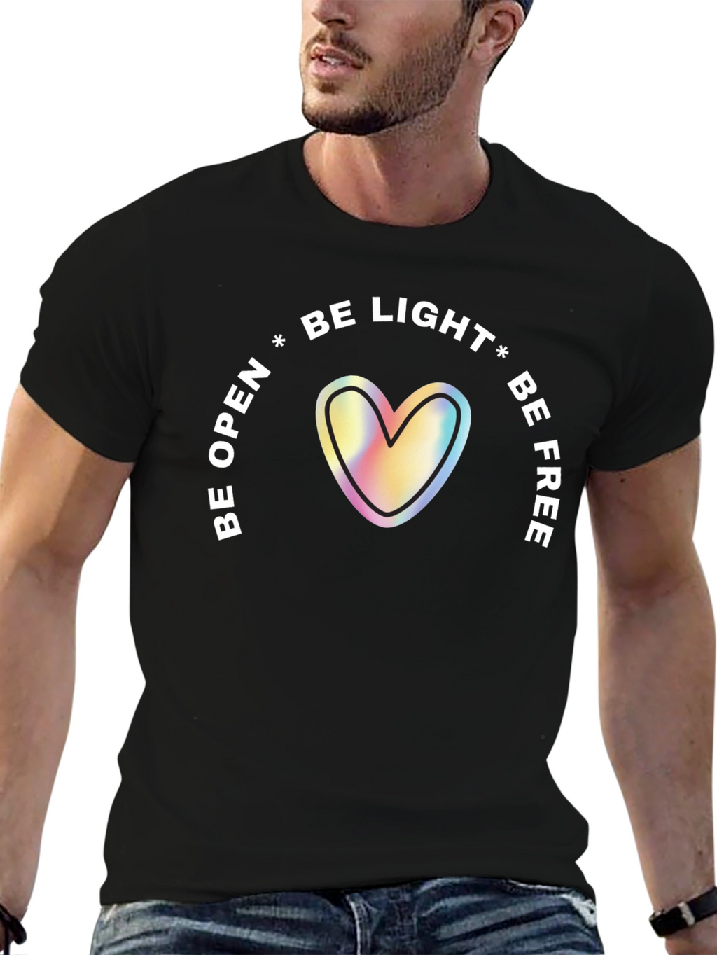 Be Light Heart Graphic Tee - Unisex