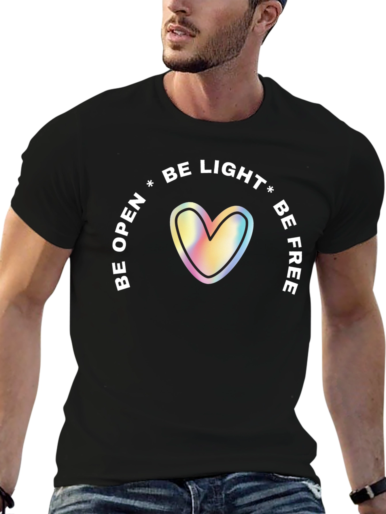 Be Light Heart Graphic Tee - Unisex