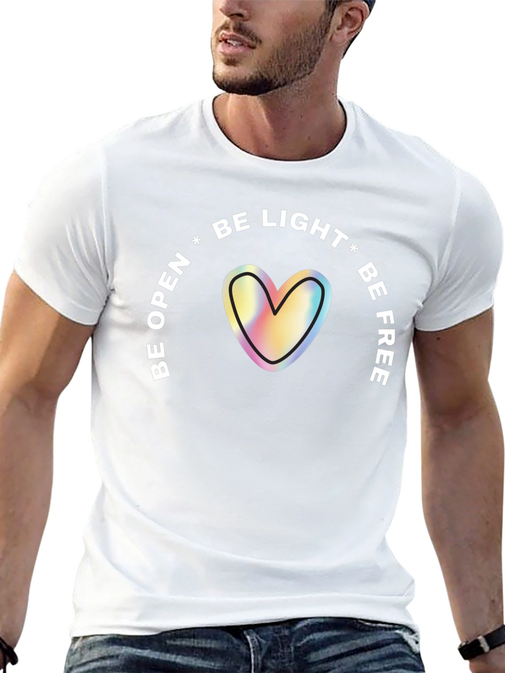 Be Light Heart Graphic Tee - Unisex
