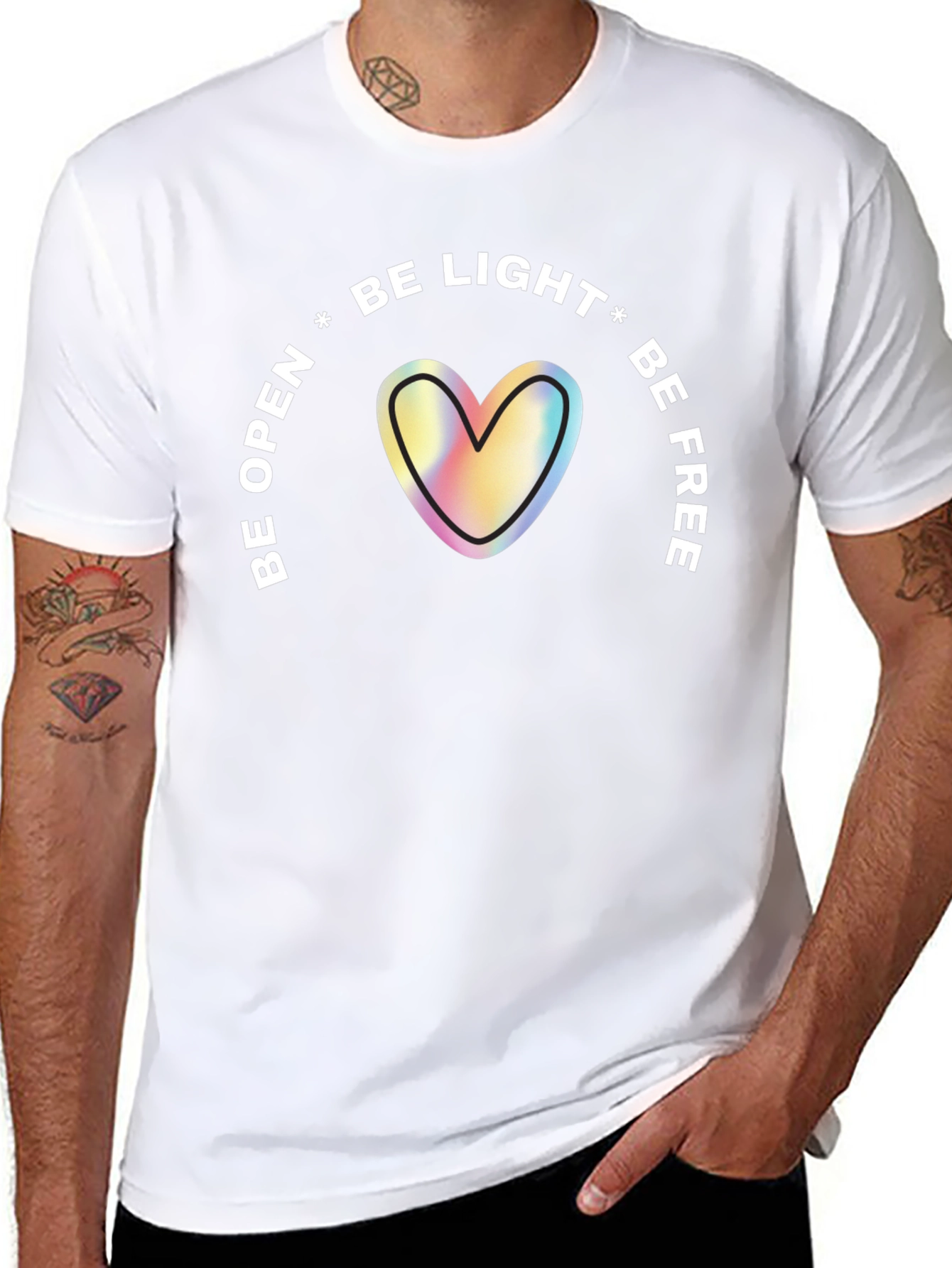 Be Light Heart Graphic Tee - Unisex