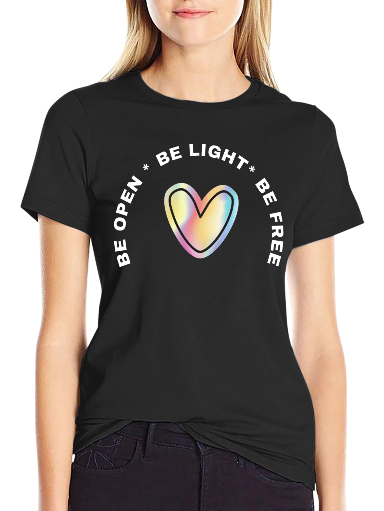 Be Light Heart Graphic Tee - Unisex