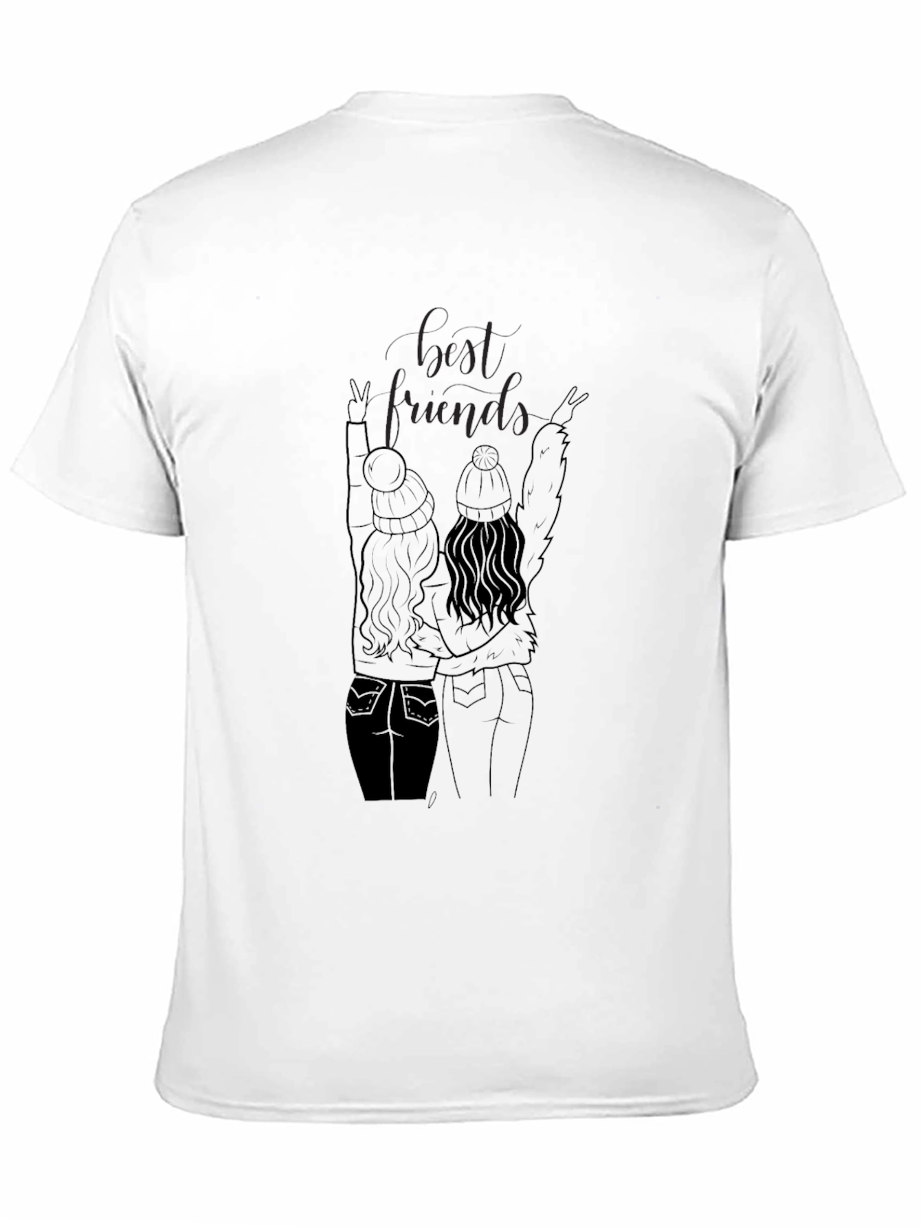 Best Friends Graphic Tee - Black T-Shirt