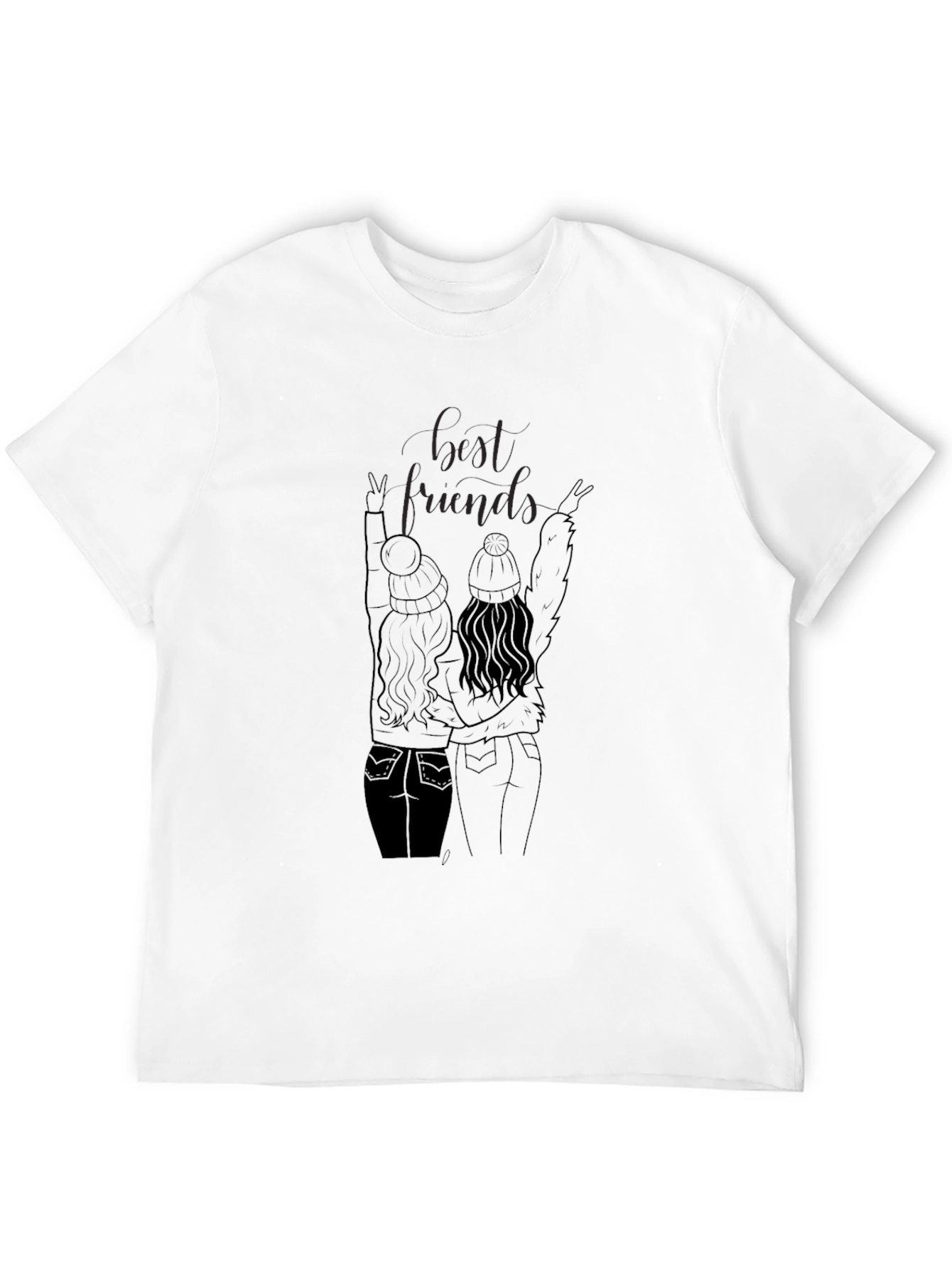 Best Friends Graphic Tee - Black T-Shirt