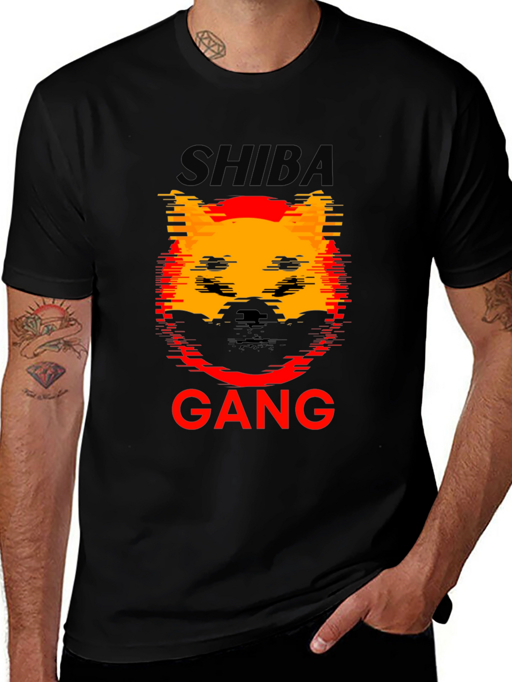 Shiba Gang Black T-Shirt - Unique Graphic Tee