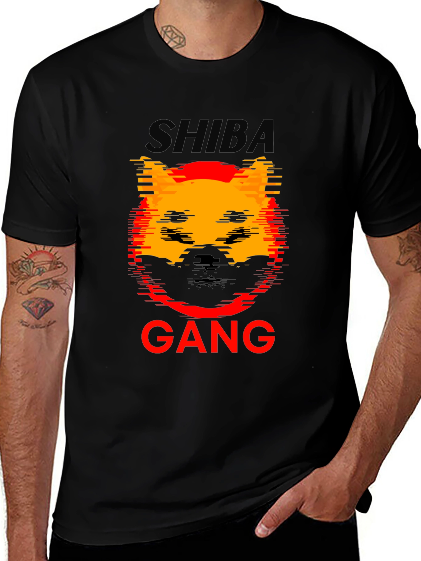 Shiba Gang Black T-Shirt - Unique Graphic Tee