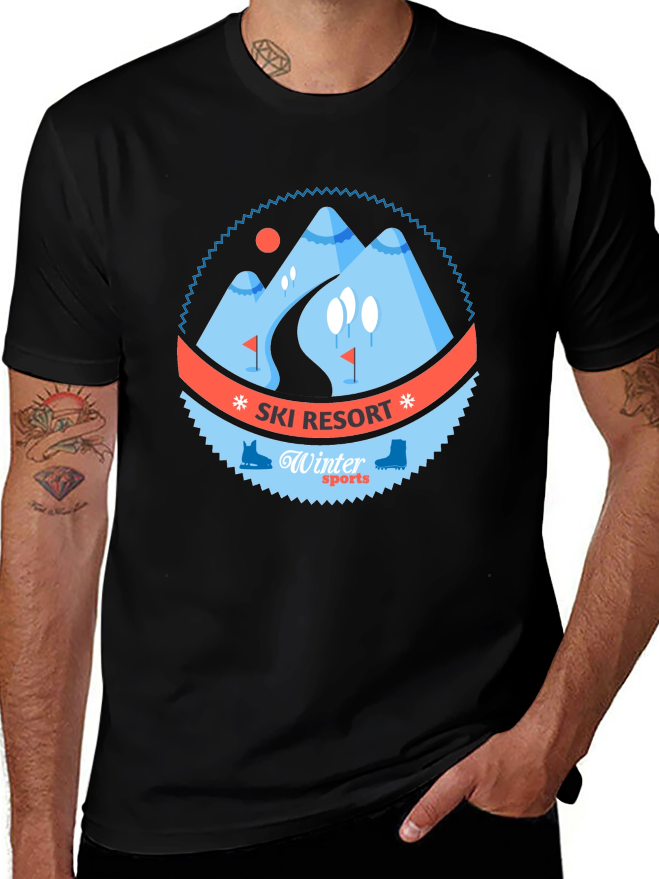 Ski Resort Winter Sports Graphic Tee