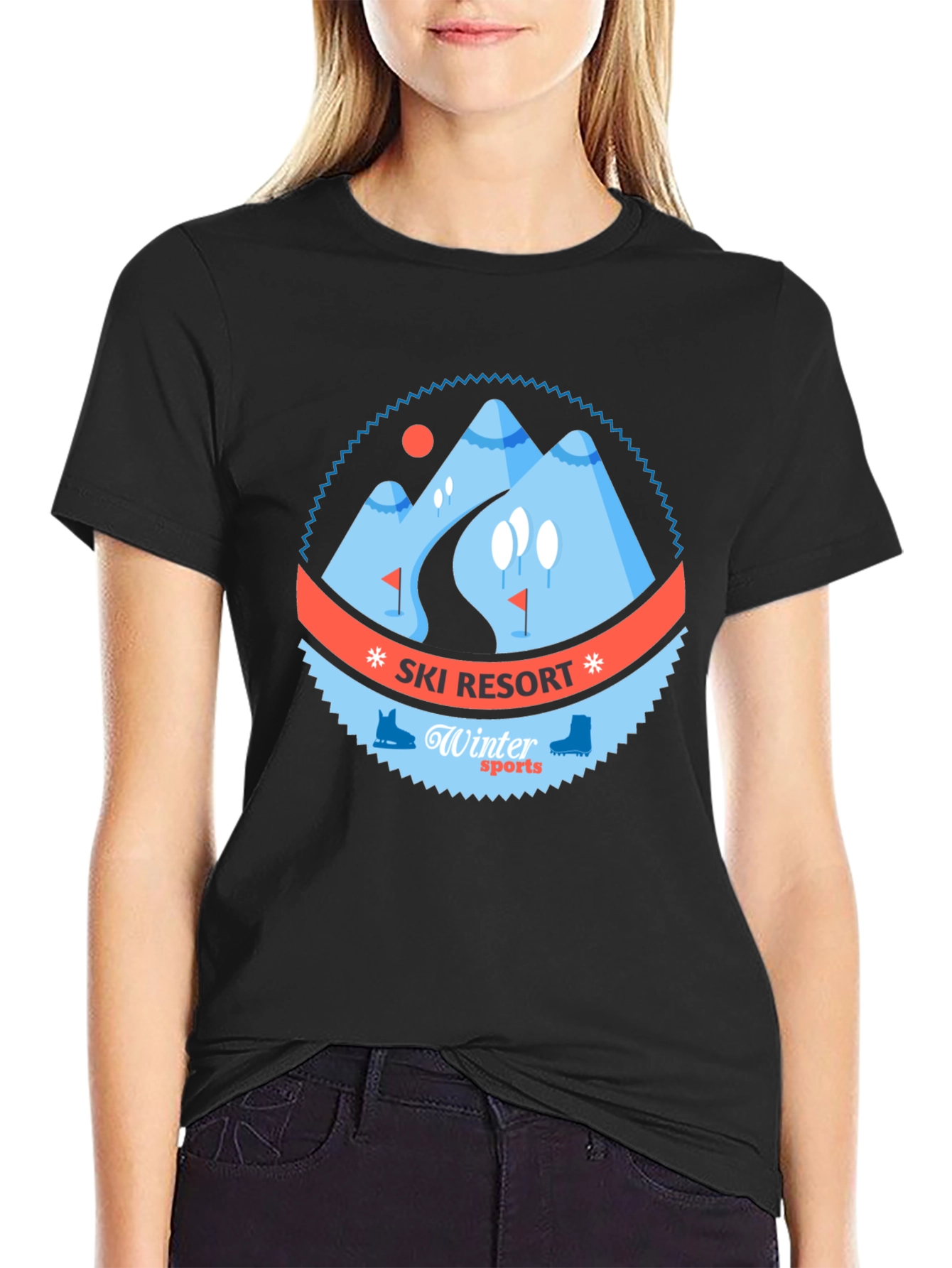 Ski Resort Winter Sports Graphic Tee