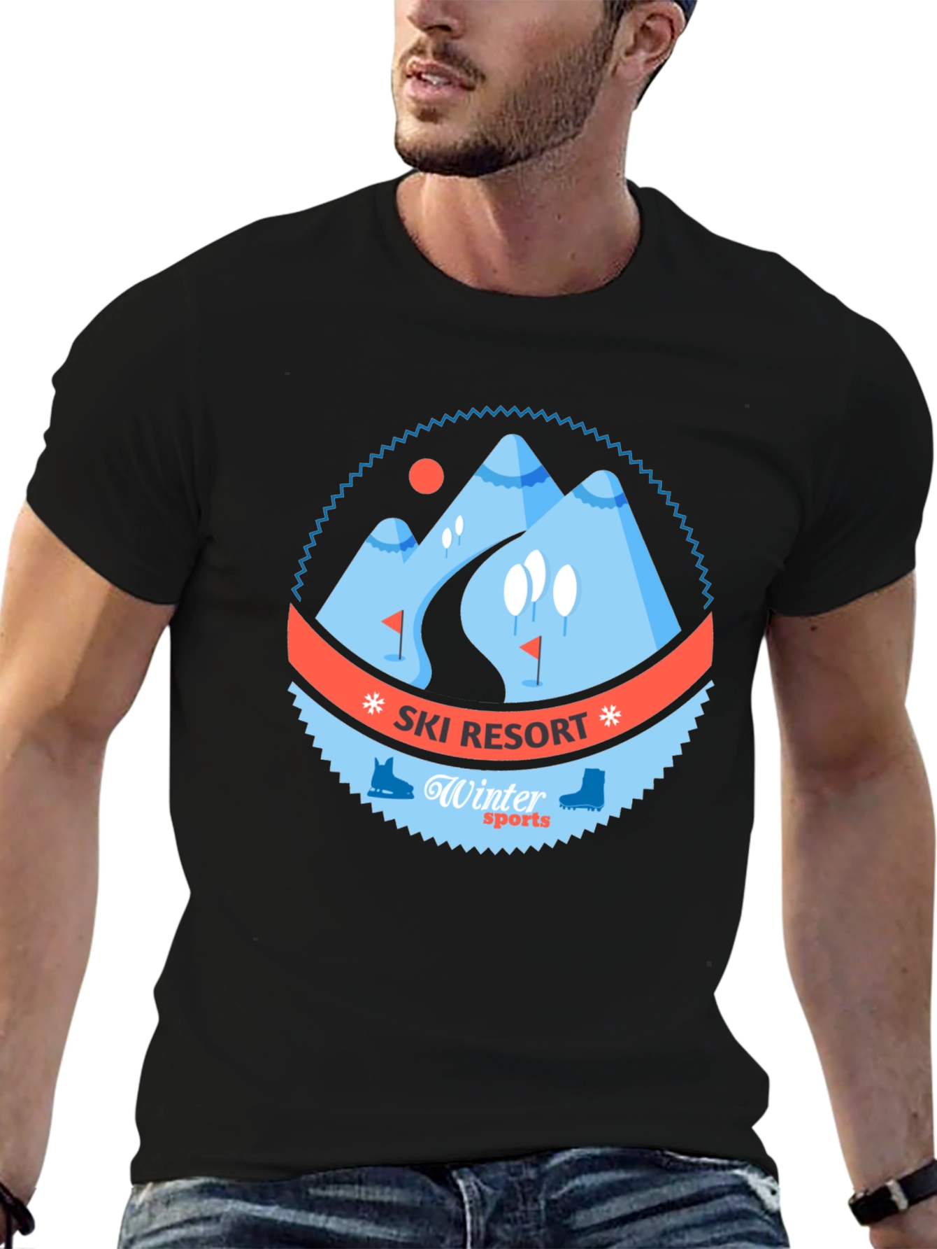 Ski Resort Winter Sports Graphic Tee