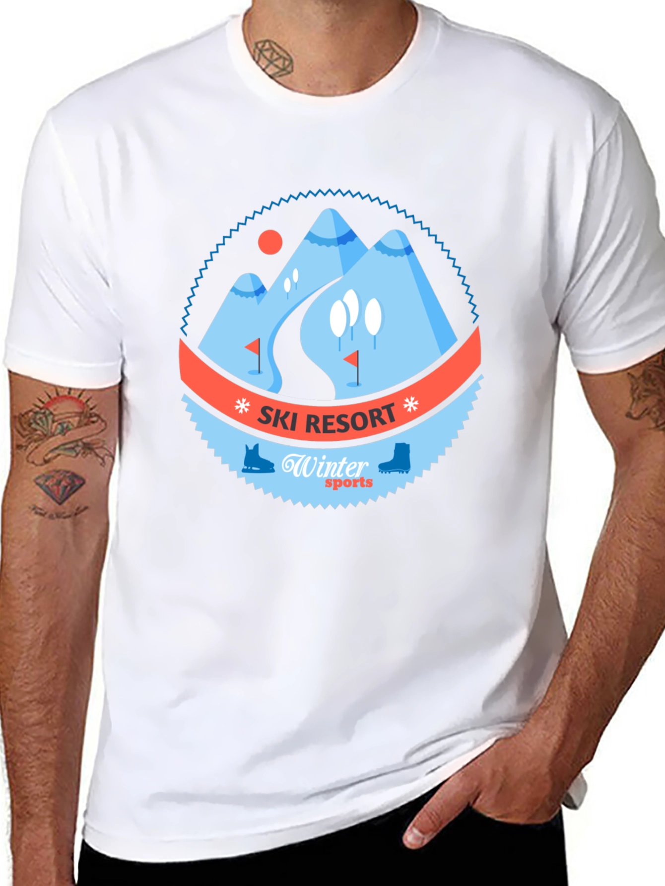 Ski Resort Winter Sports Graphic Tee