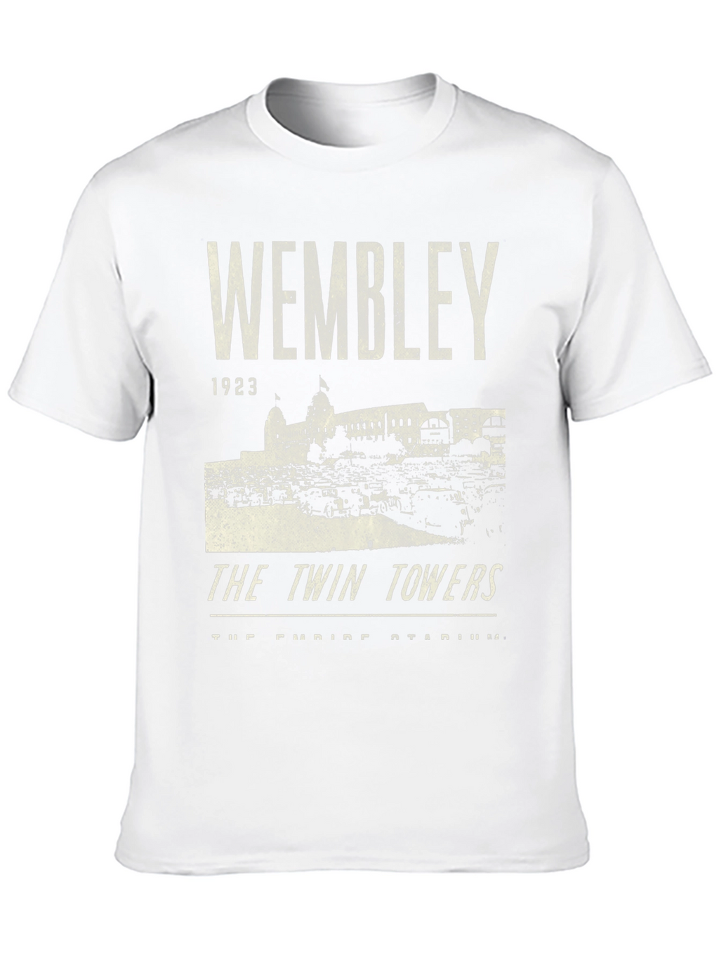 Wembley 1923 Twin Towers Black Graphic T-Shirt