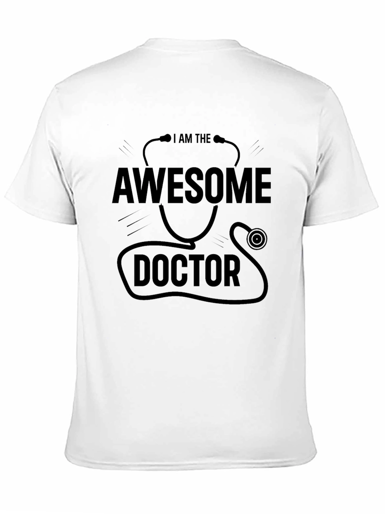 Awesome Doctor Graphic Tee - Black Casual T-Shirt