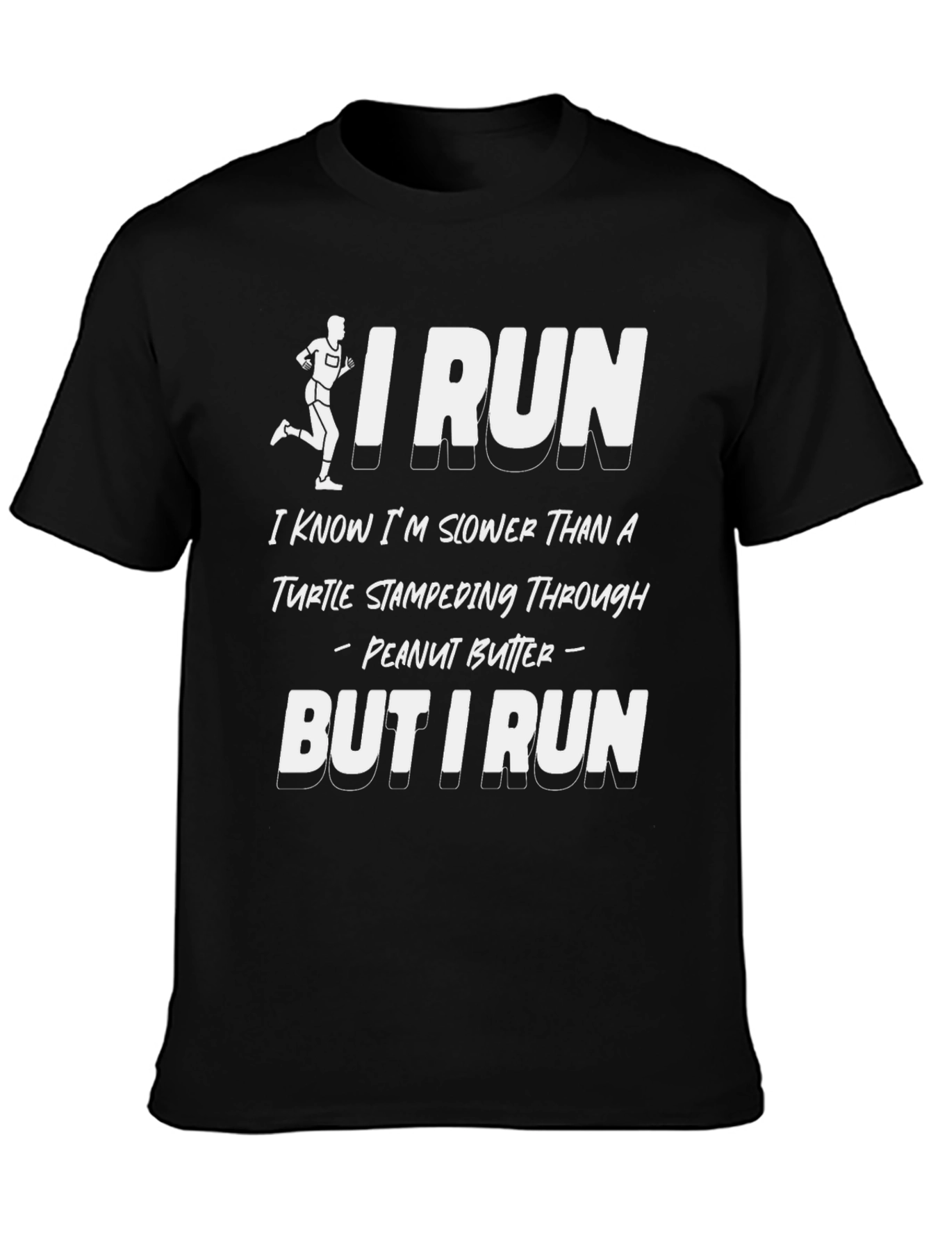 Funny Runner T-Shirt - Turtle in Peanut Butter