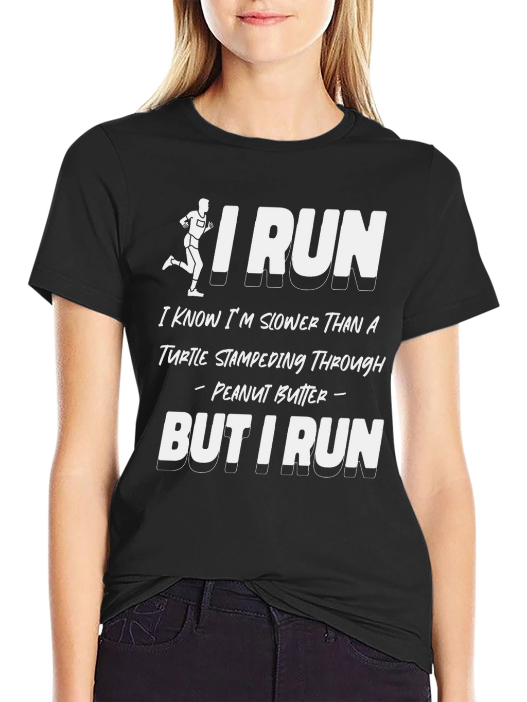 Funny Runner T-Shirt - Turtle in Peanut Butter