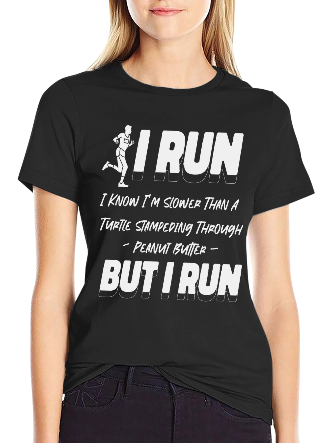 Funny Runner T-Shirt - Turtle in Peanut Butter