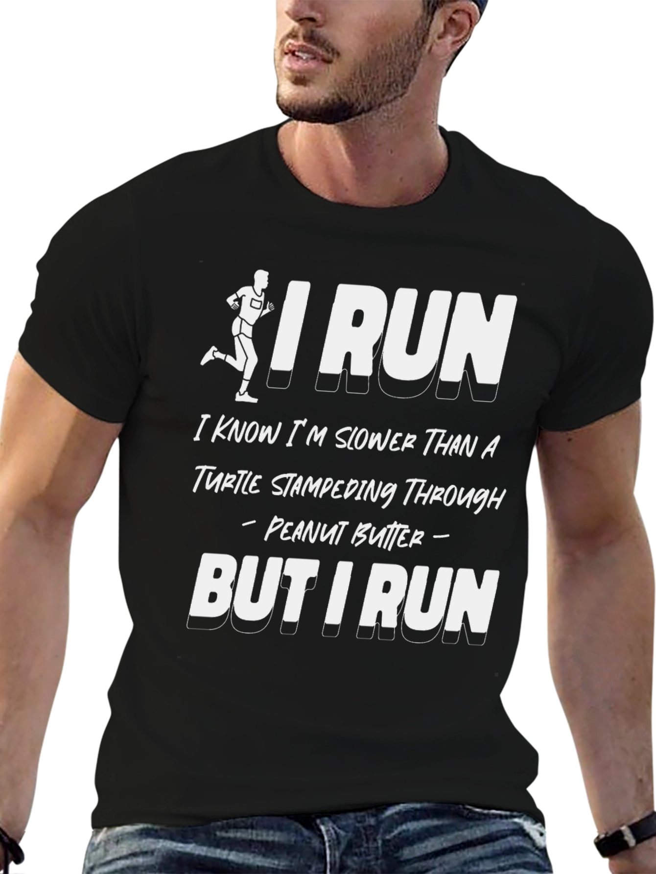 Funny Runner T-Shirt - Turtle in Peanut Butter