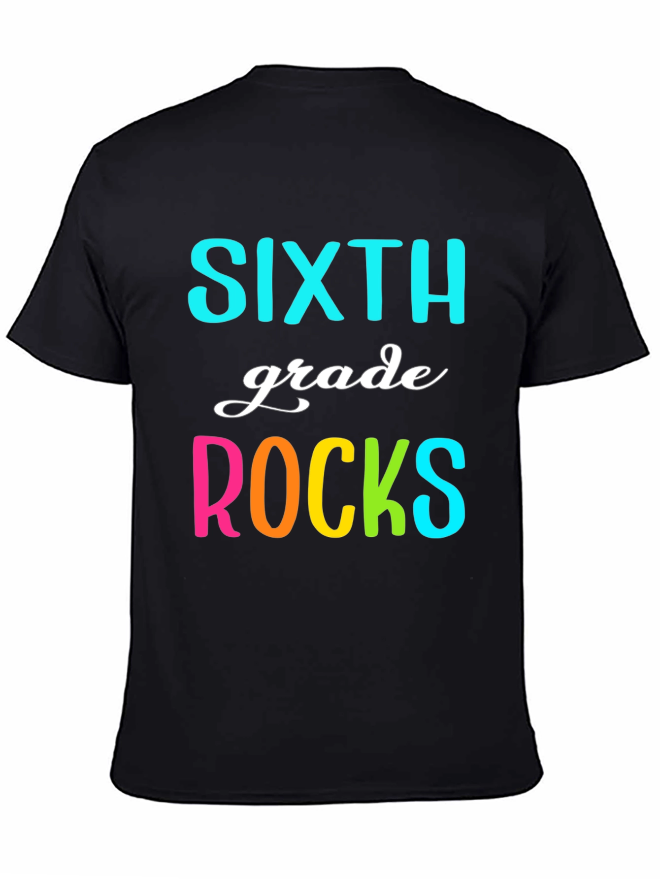 Sixth Grade Rocks T-Shirt - Fun School Tee