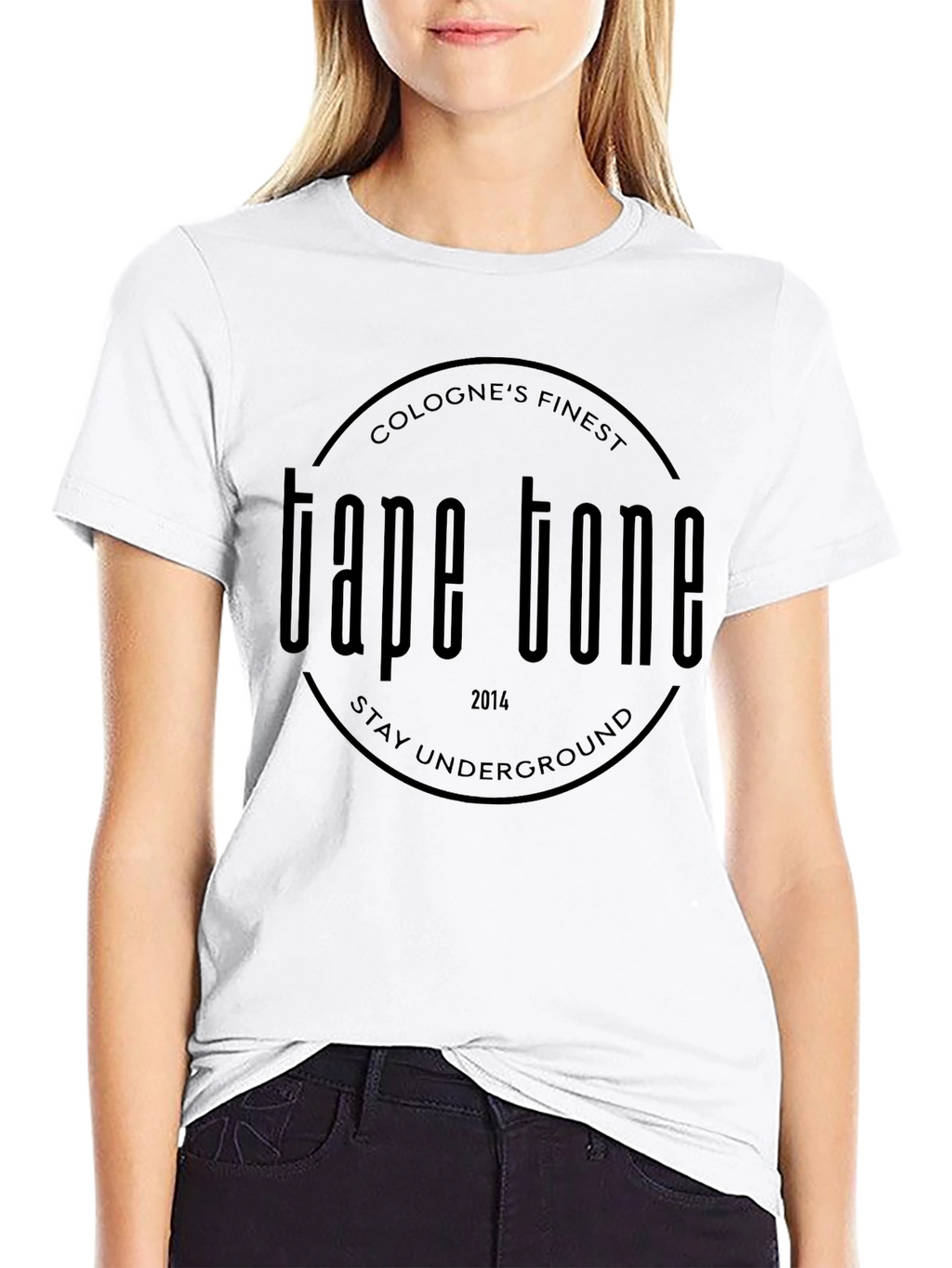 Tape Tone Graphic Print T-Shirt