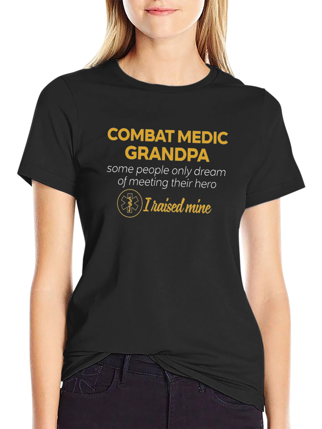 Combat Medic Grandpa T-Shirt Hero Gift