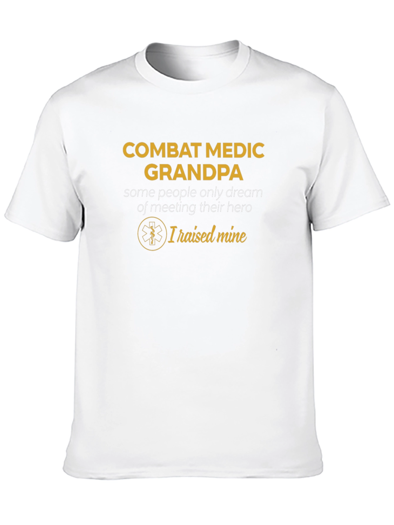 Combat Medic Grandpa T-Shirt Hero Gift