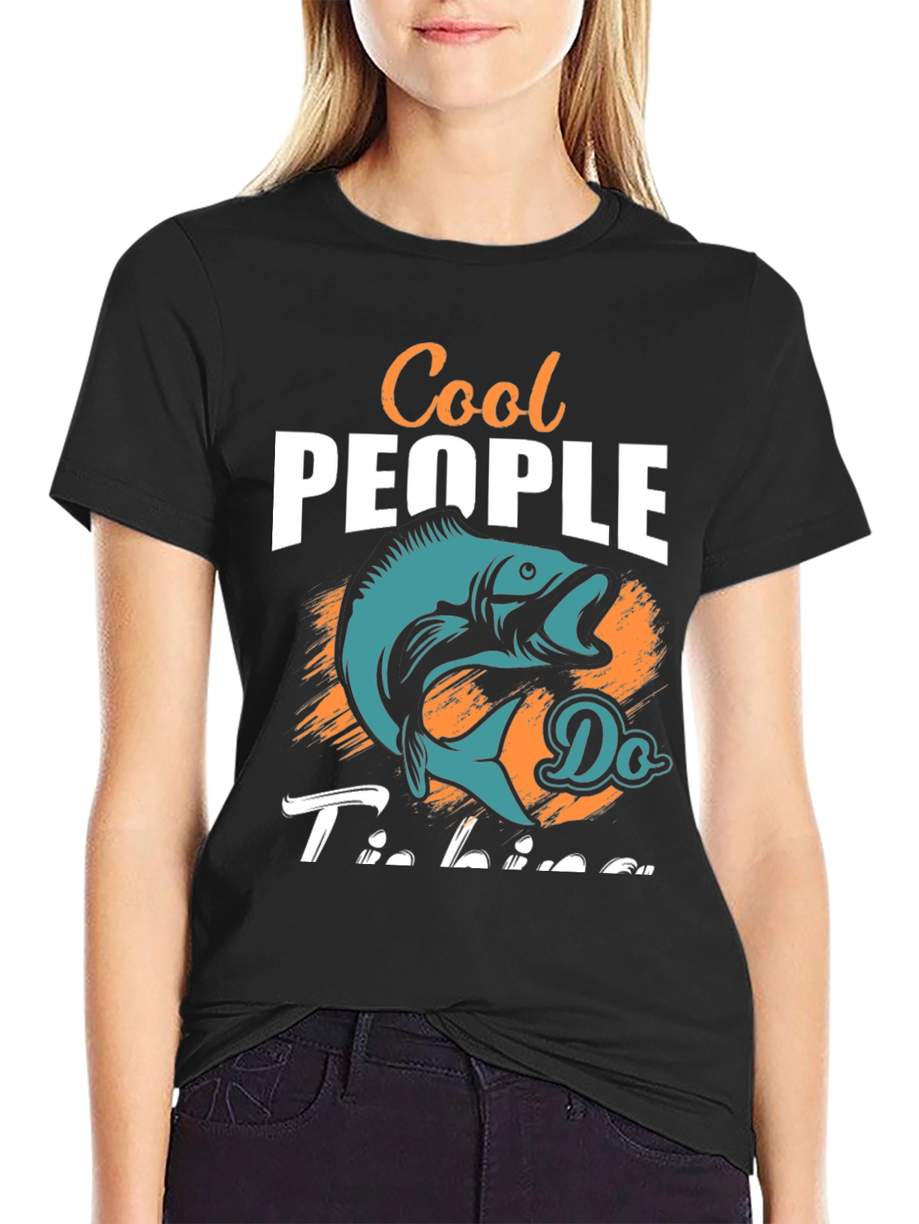 Cool People Do Fishing Graphic Tee