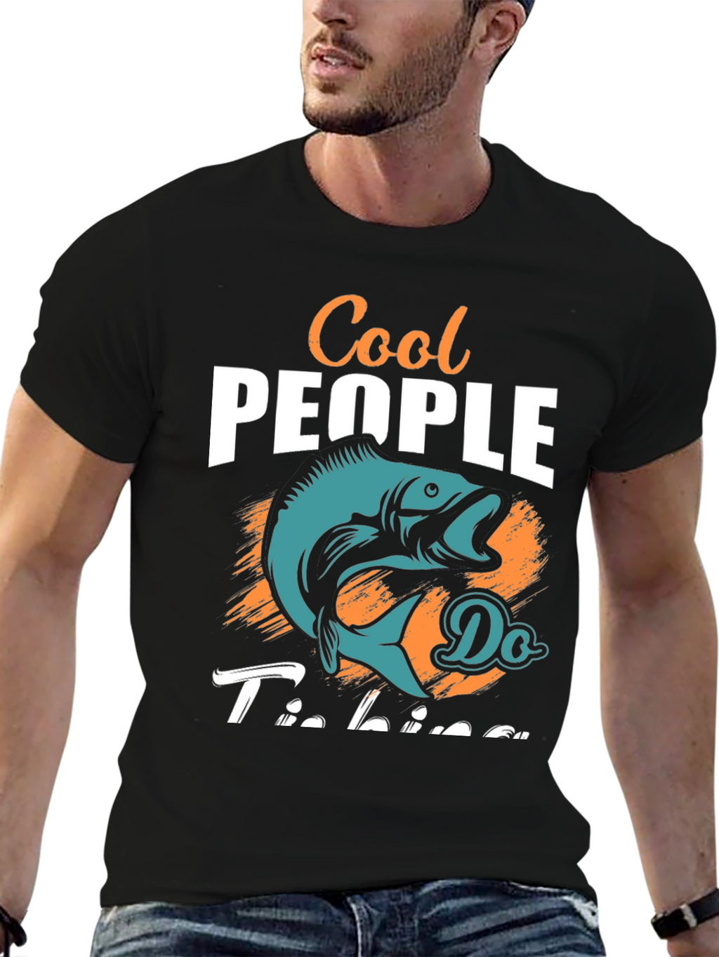 Cool People Do Fishing Graphic Tee