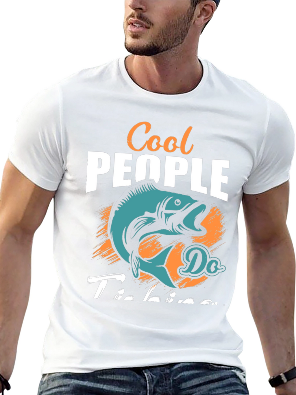 Cool People Do Fishing Graphic Tee
