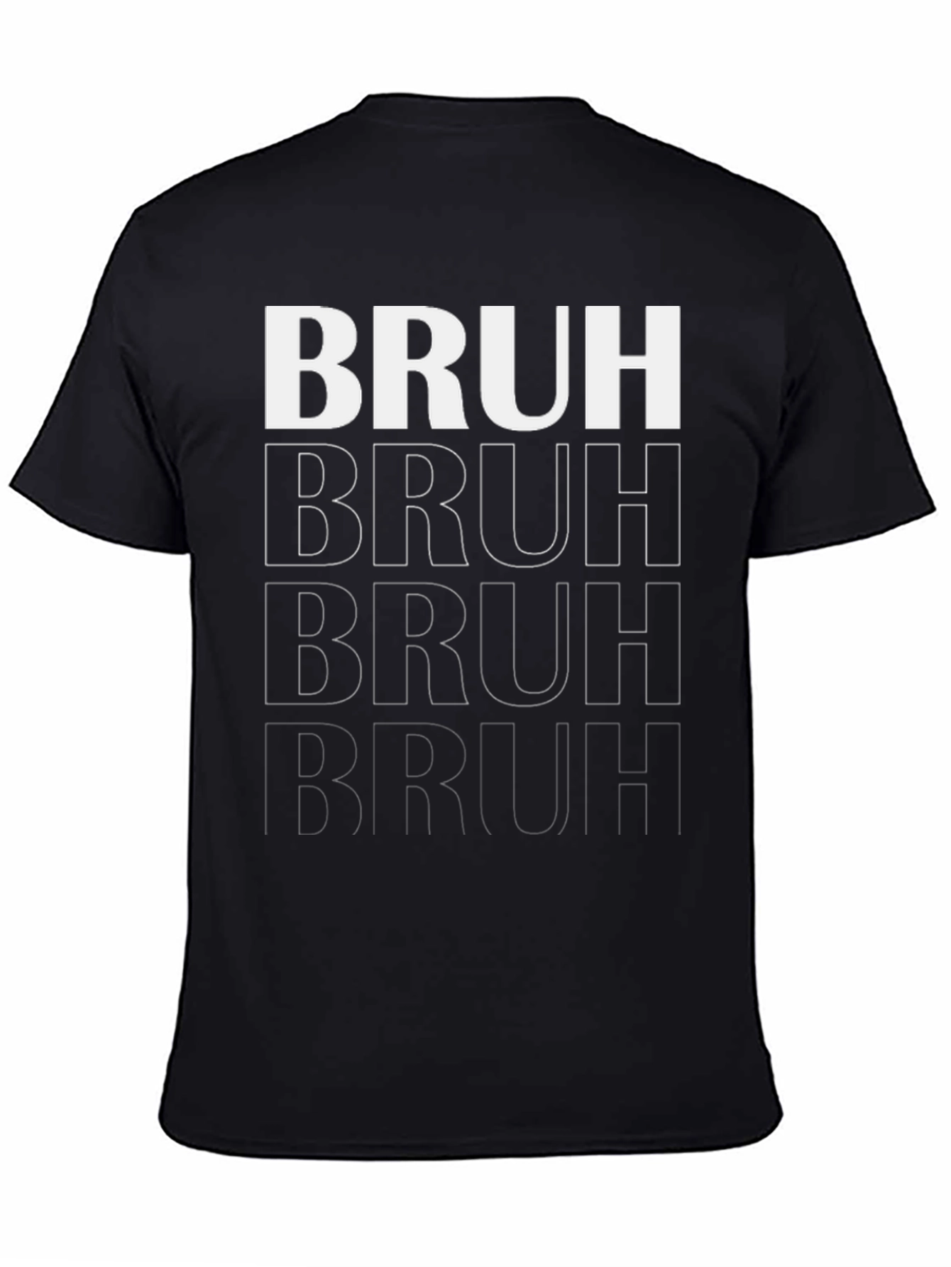 Bruh Graphic Tee - Trendy Casual Wear