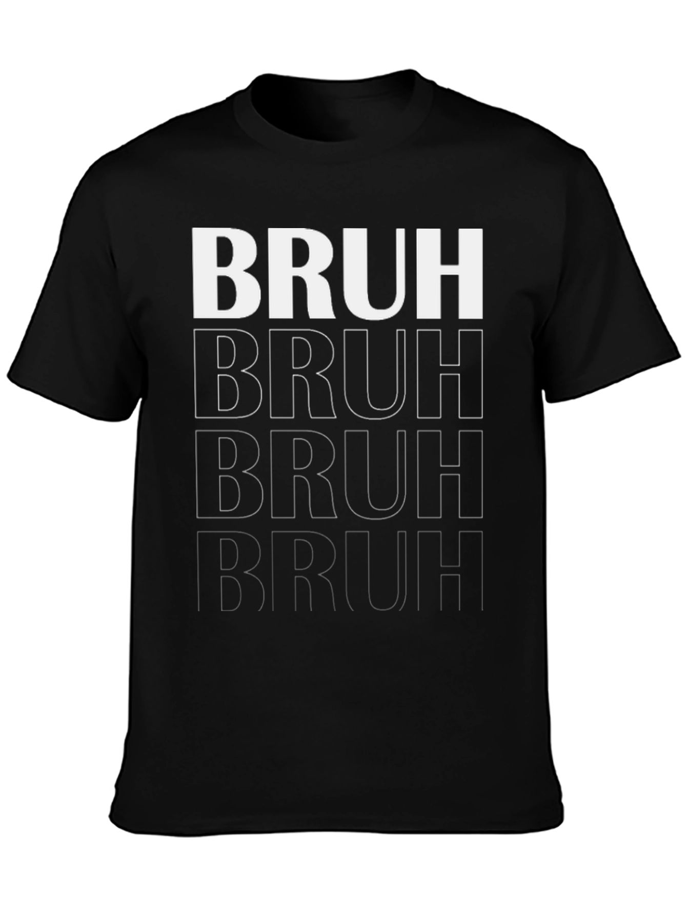 Bruh Graphic Tee - Trendy Casual Wear