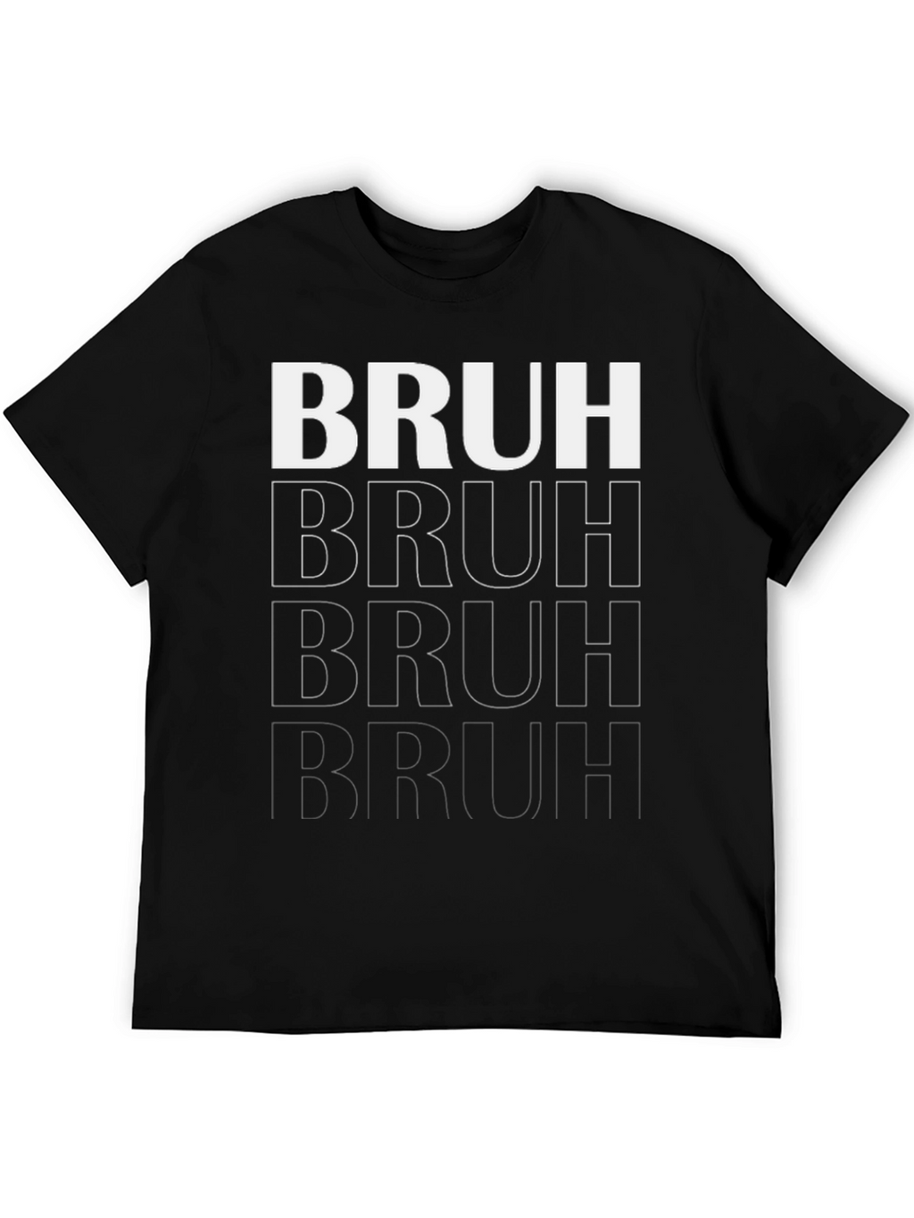 Bruh Graphic Tee - Trendy Casual Wear