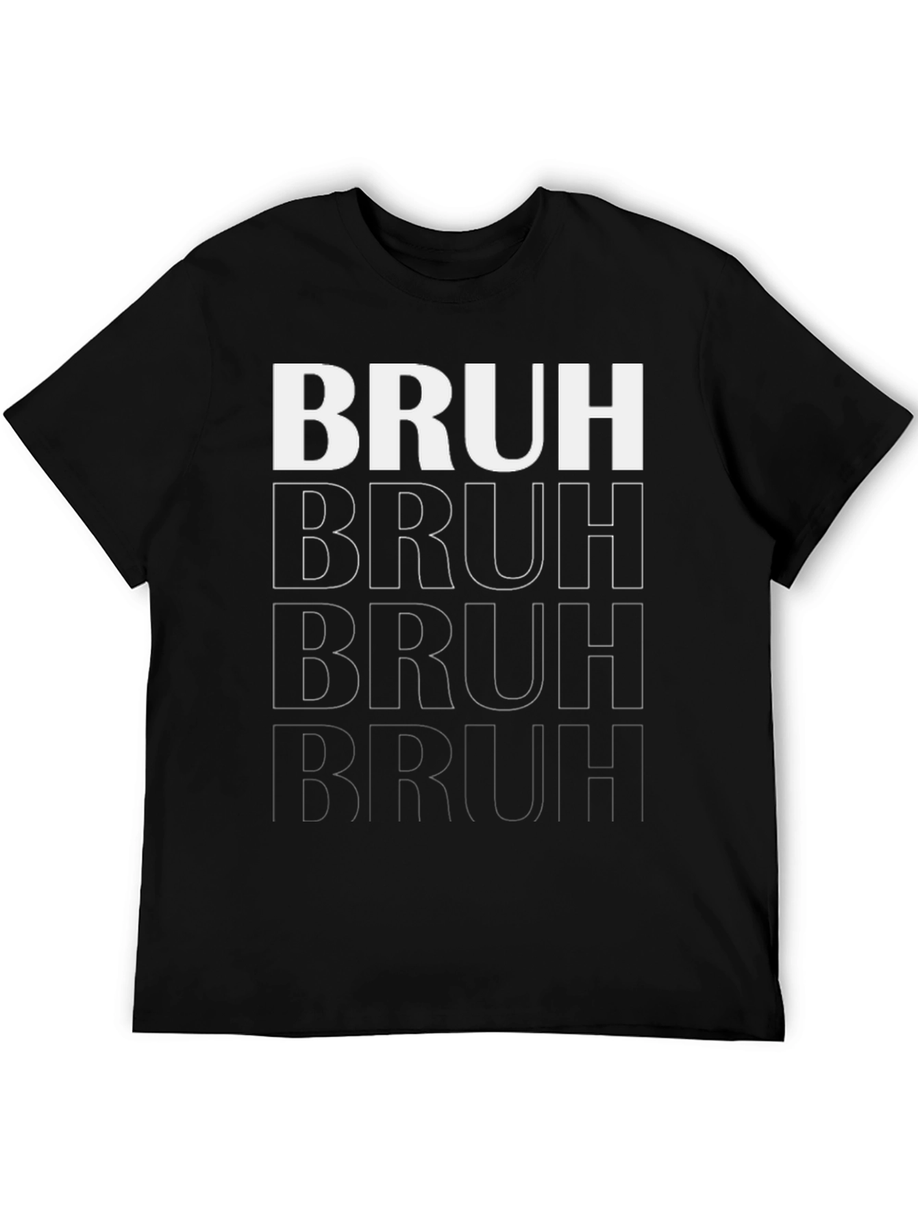 Bruh Graphic Tee - Trendy Casual Wear
