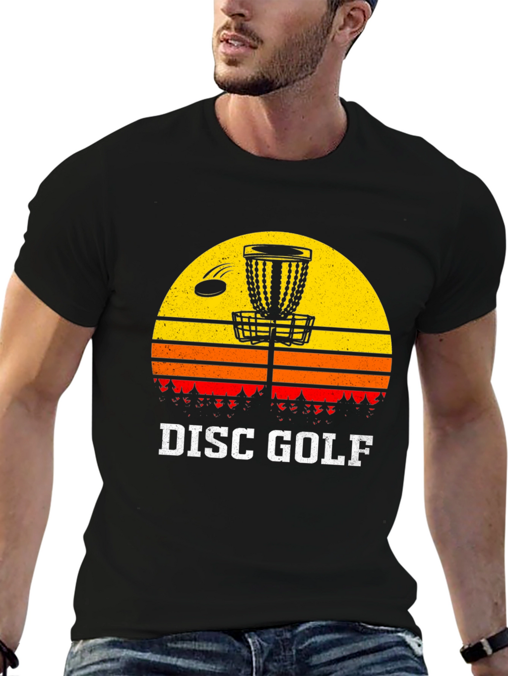 Retro Disc Golf Graphic Tee