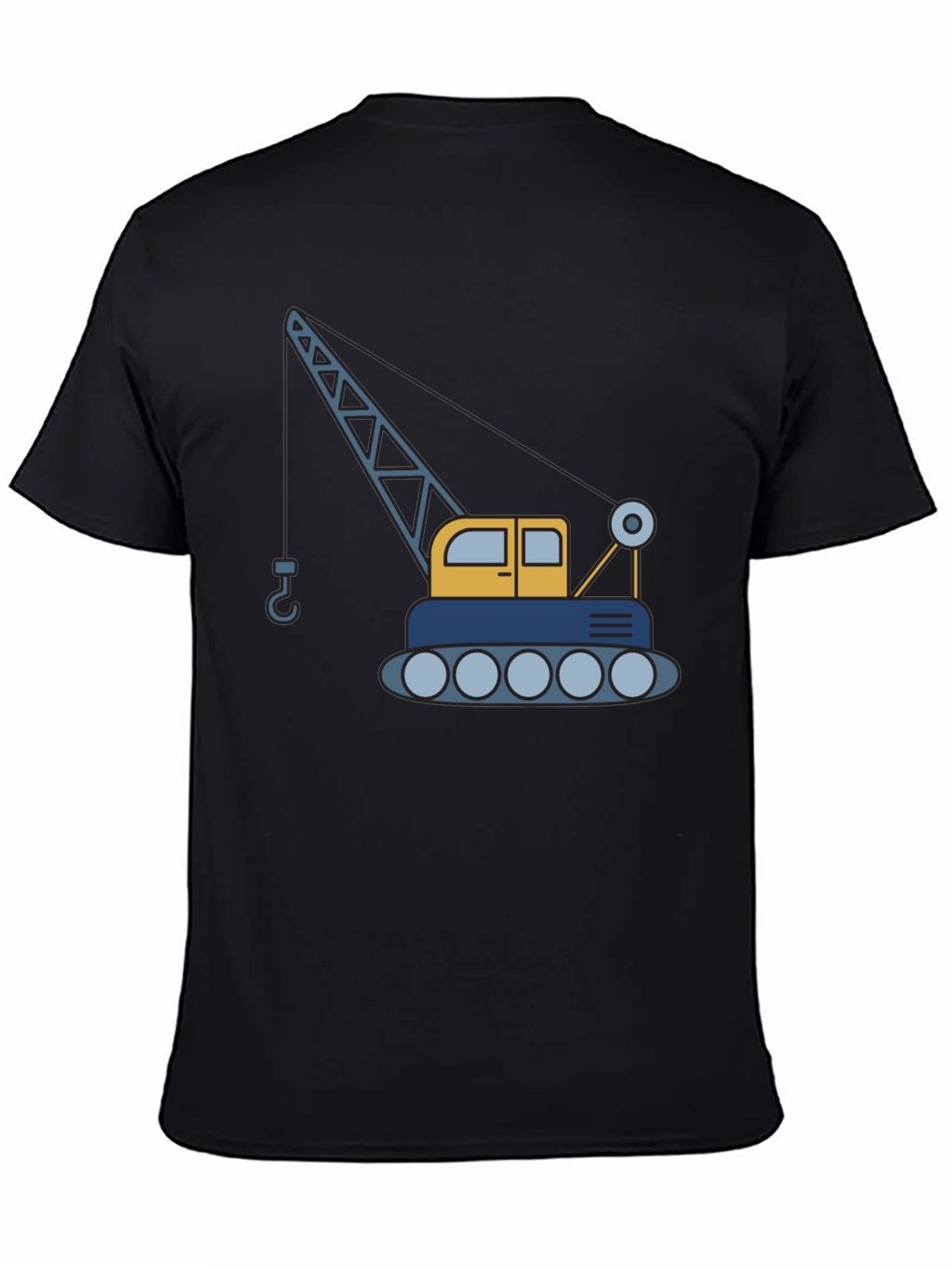 Crane Graphic T-Shirt - Construction Vehicle Tee