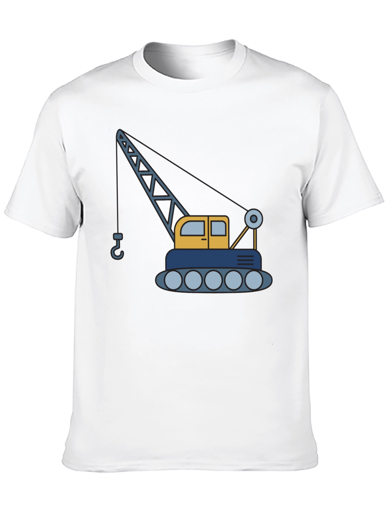 Crane Graphic T-Shirt - Construction Vehicle Tee