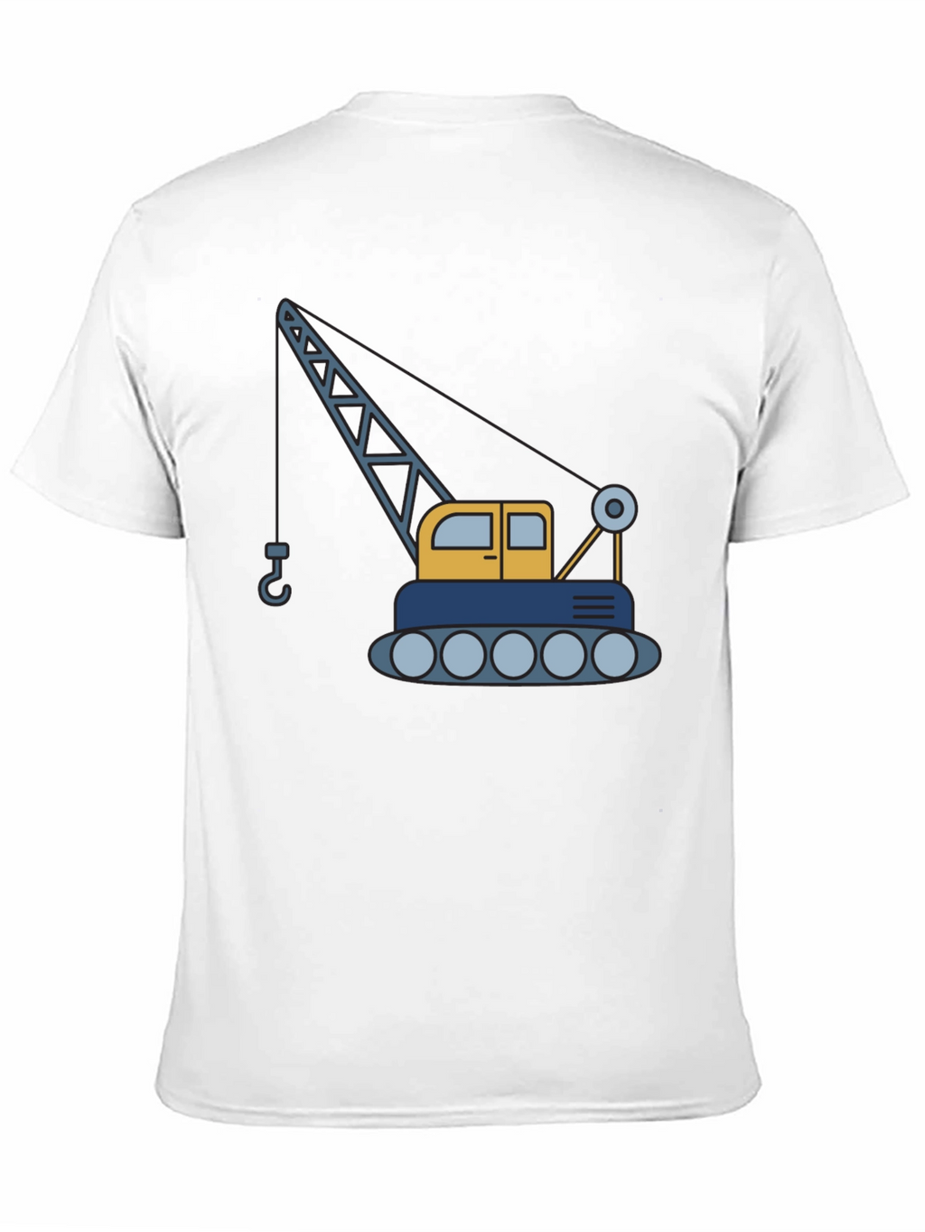 Crane Graphic T-Shirt - Construction Vehicle Tee