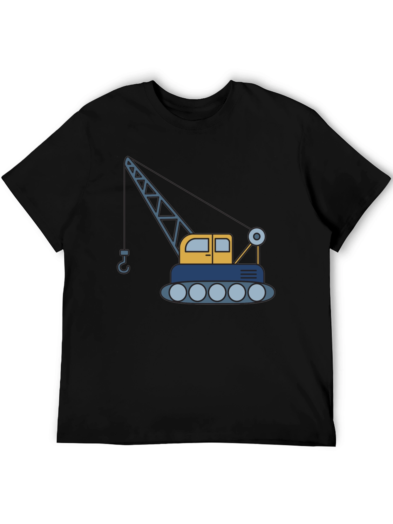 Crane Graphic T-Shirt - Construction Vehicle Tee
