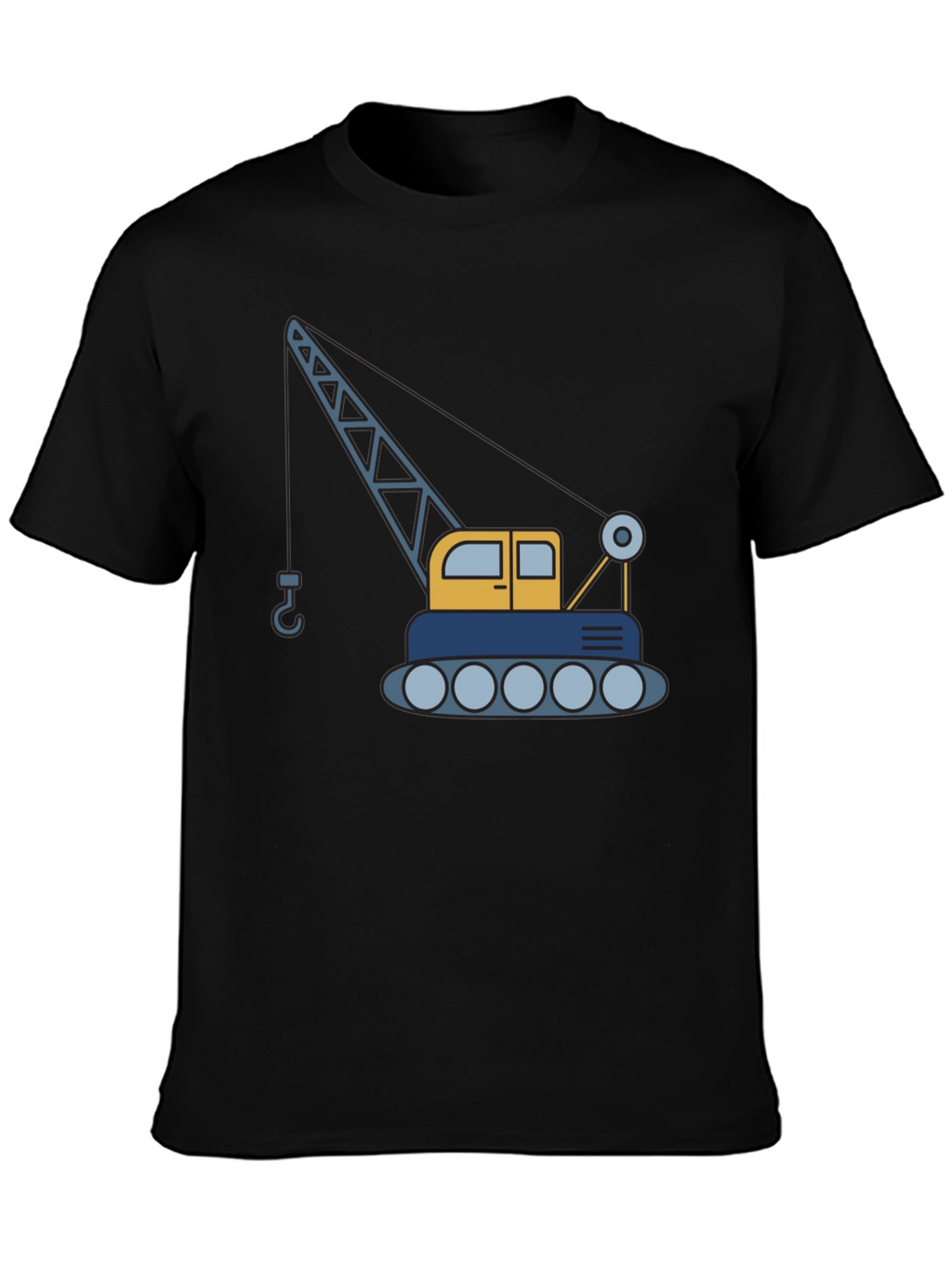 Crane Graphic T-Shirt - Construction Vehicle Tee